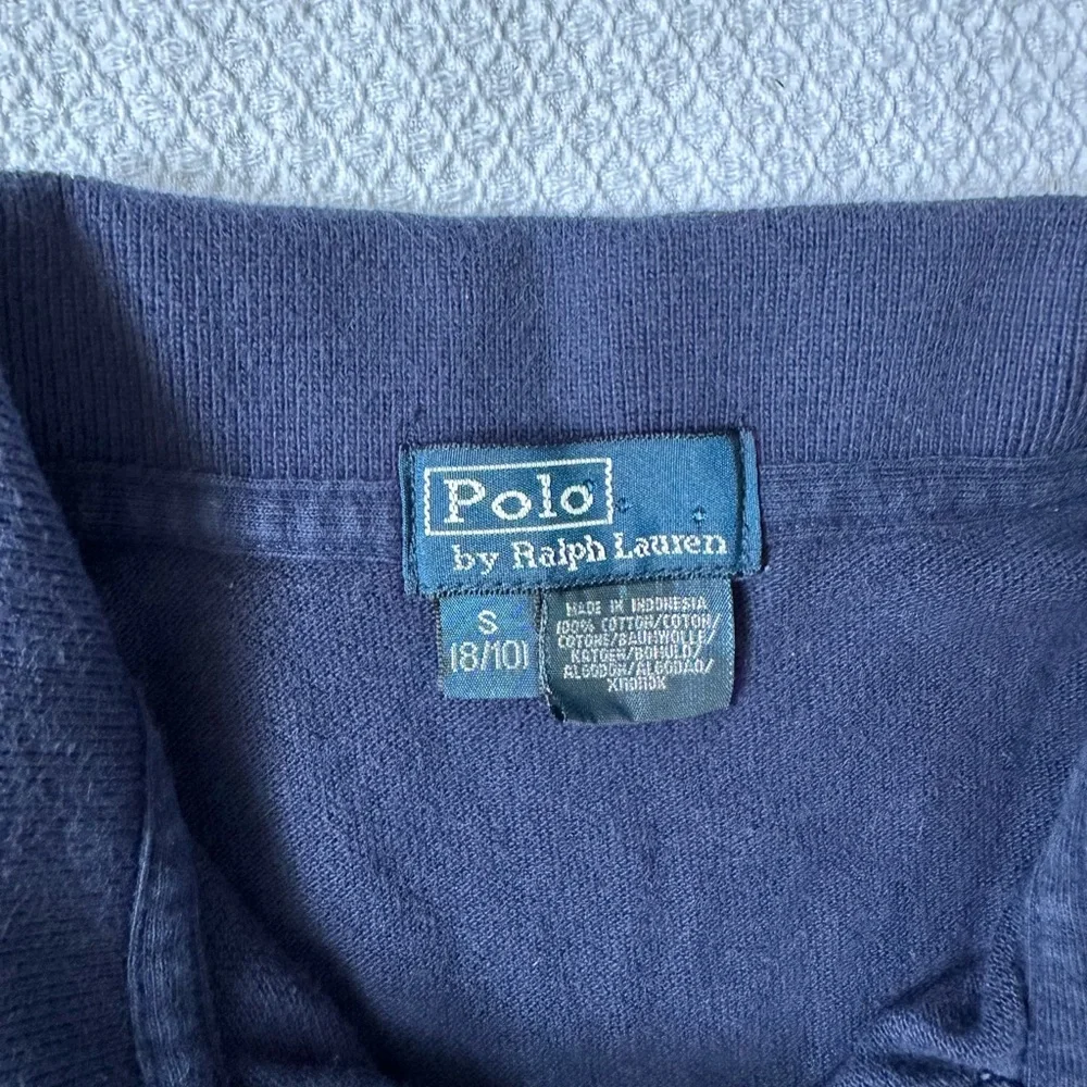 Polo Ralph Lauren Boys Navy Polo Shirt Size Small 8 10 Red Pony Classic